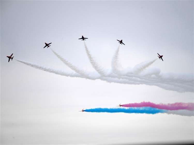 Bosses confirmed the Red Arrows would return to the skies in time for Folkestone Airshow after engineering issues earlier this week. Picture: Barry Goodwin