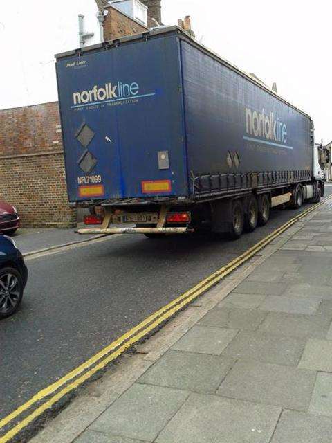 Lorries in Sandwich