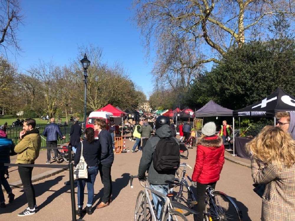 Victoria Park was criticised after being seen full of visitors on March 22 (Louise Collings/PA)