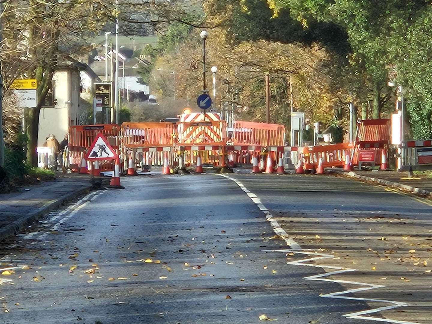 The Key Street closure for SGN works. Picture: Andy Matheou