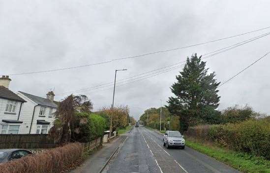 Obertelli overtook the ambulance in Island Road, Hersden. Picture: Google