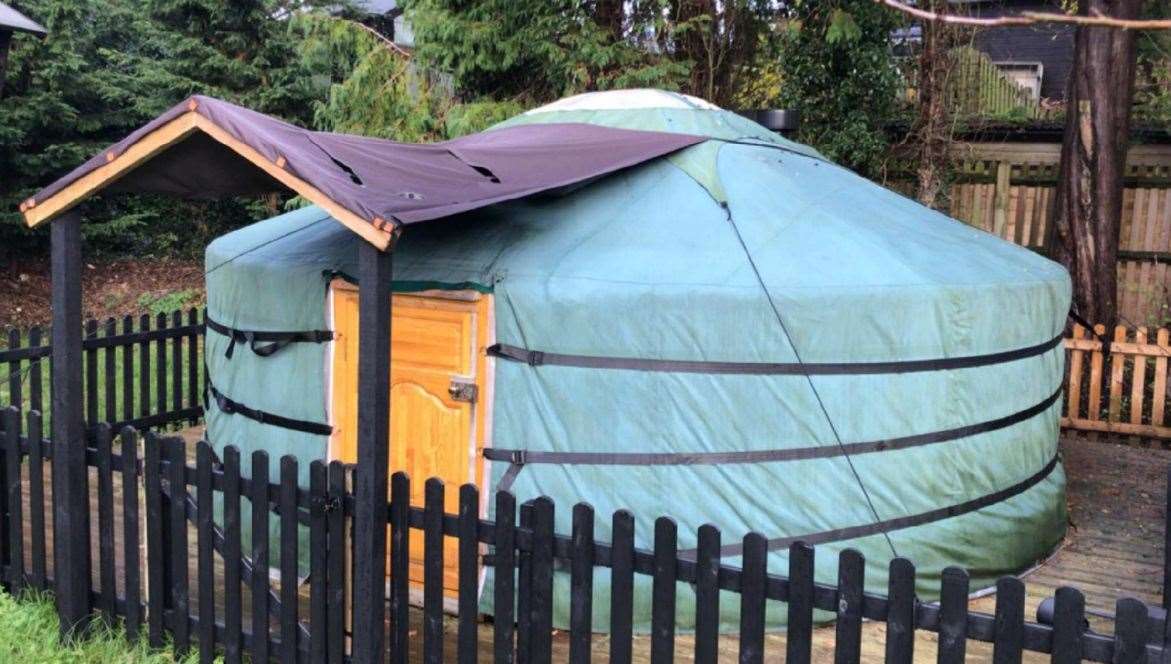 A yurt at The Lantern Inn in Martin near Dover which is one of many additions to the garden. Picture: BIM Architectural Services