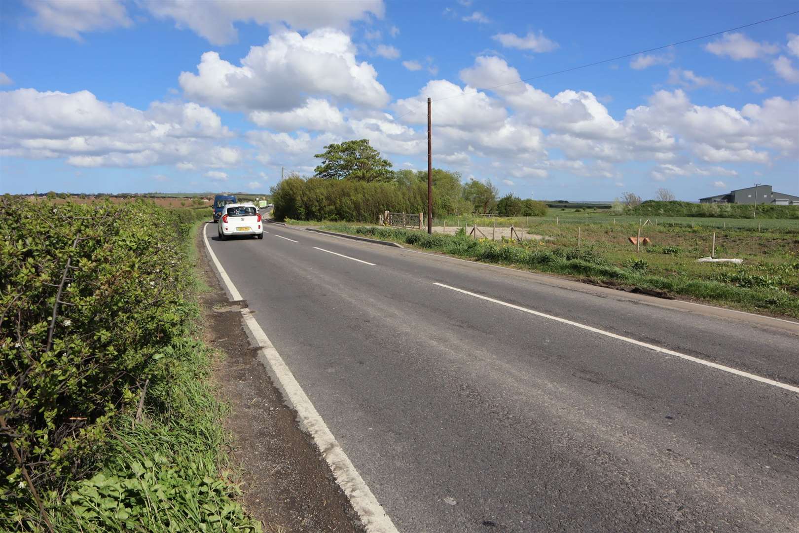 Emergency services were called to the scene of a crash in Lower Road, Minster, earlier today. Picture: John Nurden