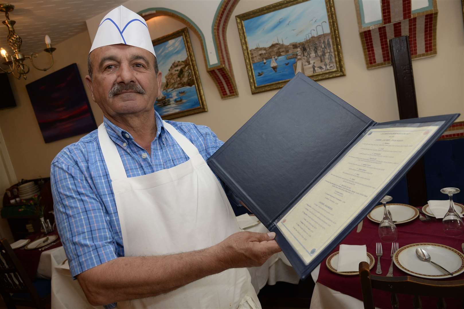 Mehmet Ozel at the Faversham Kebab in Preston Street