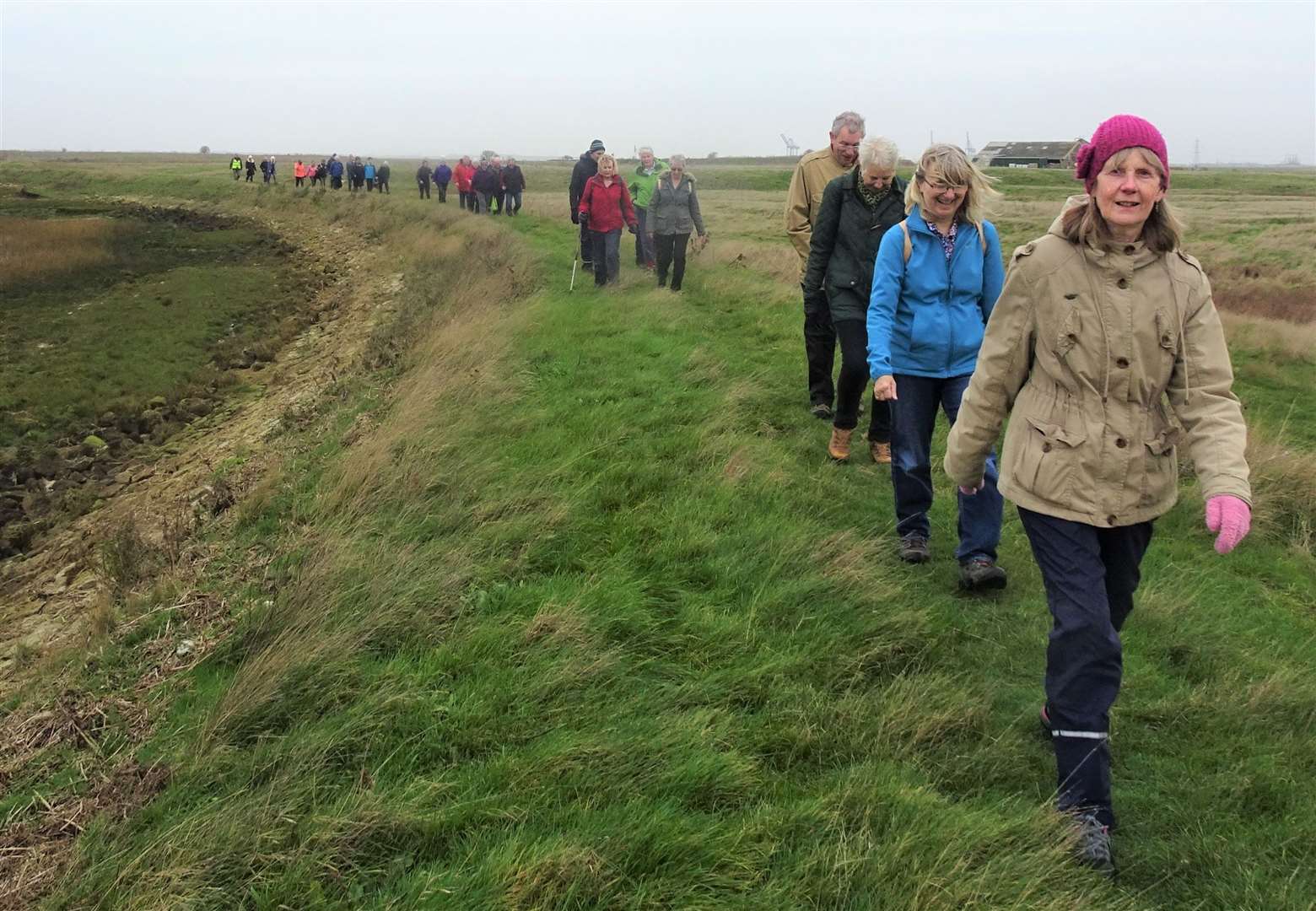 The Wednesday Health Walk group at Shellness