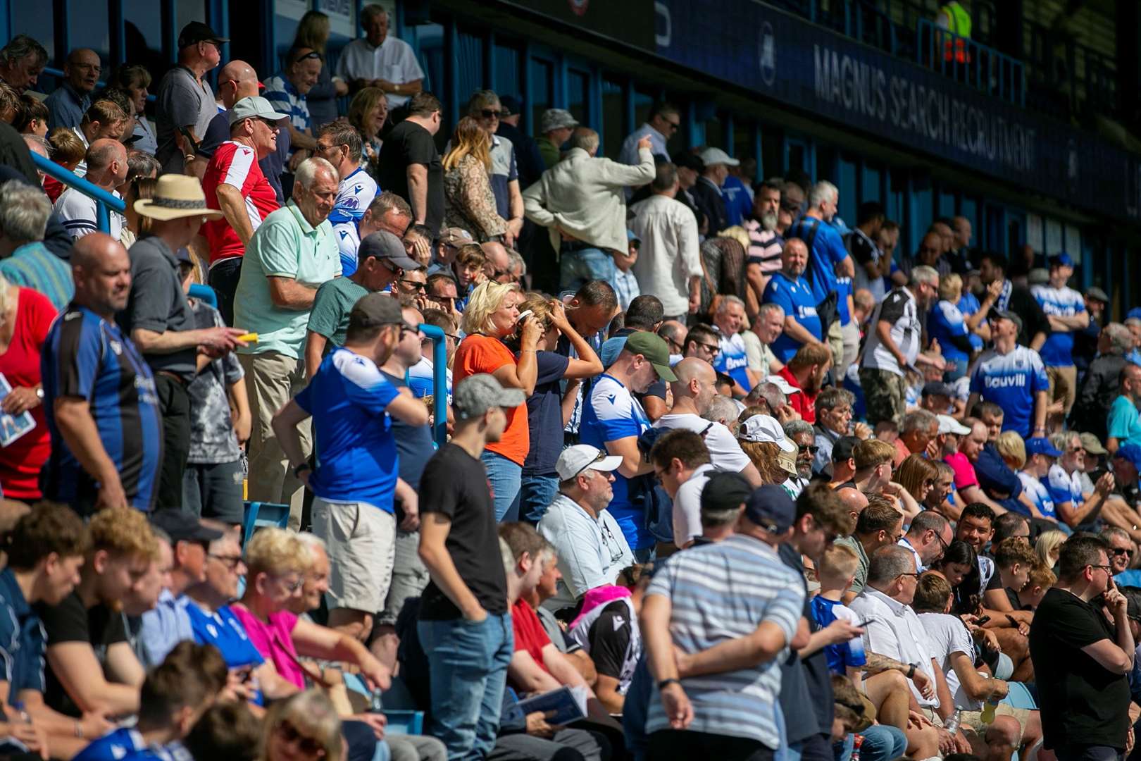 Fans enjoying their football again at Priestfield Picture: @Julian_KPI