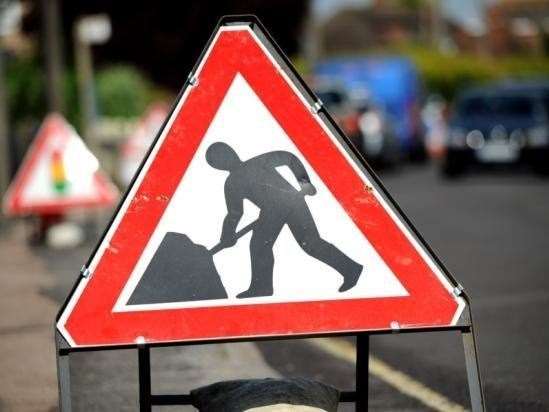 Station Hill is shut whilst repairs are carried out. Stock image