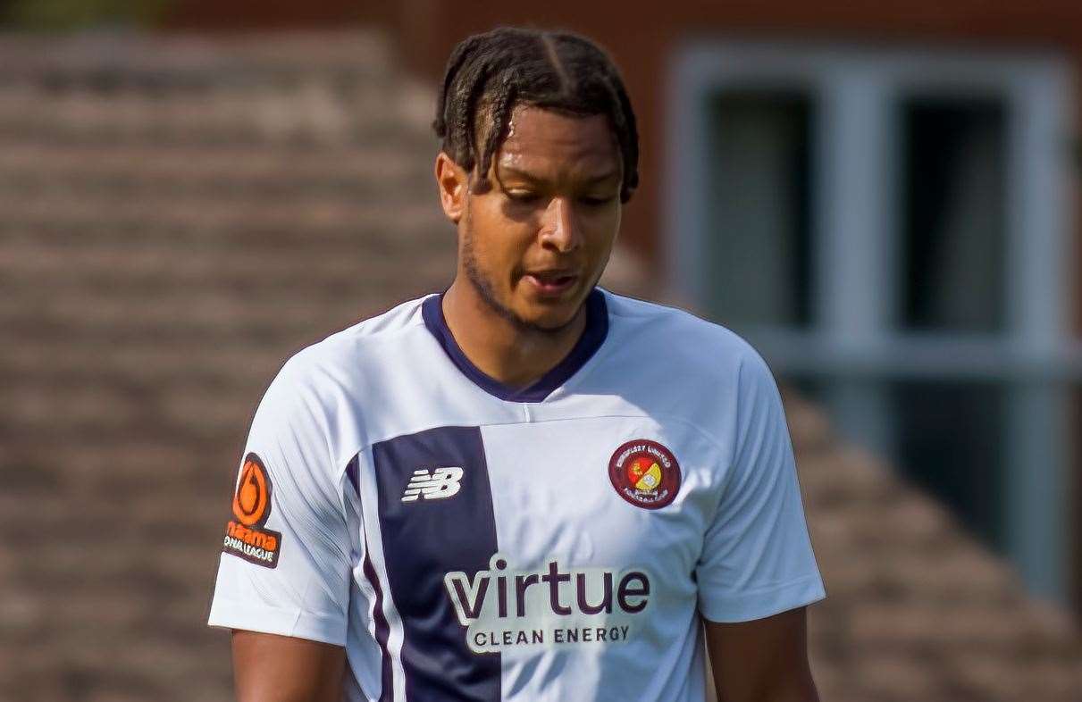 Giles Phillips - has joined Hornchurch on loan from Ebbsfleet. Picture: Ed Miller/EUFC