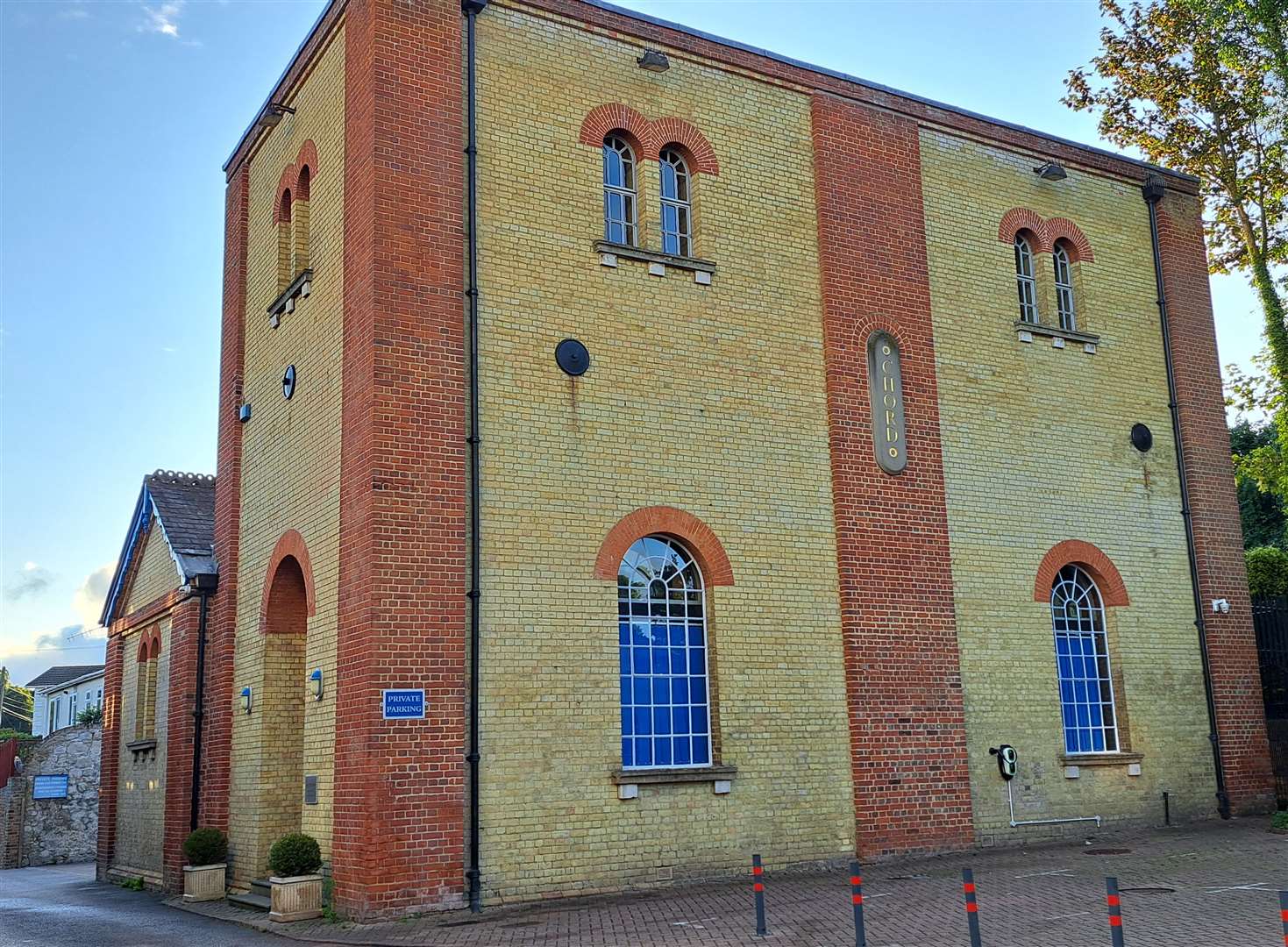 The Pump House is 10m away from the Grade II listed The Works building