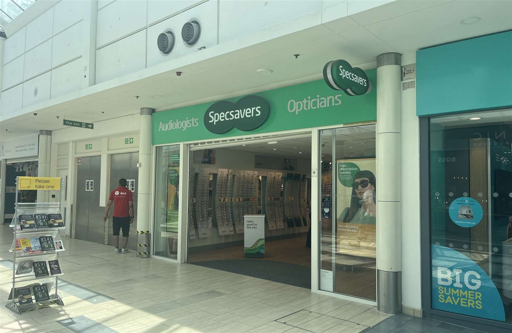 Specsavers is currently next to EE in County Square