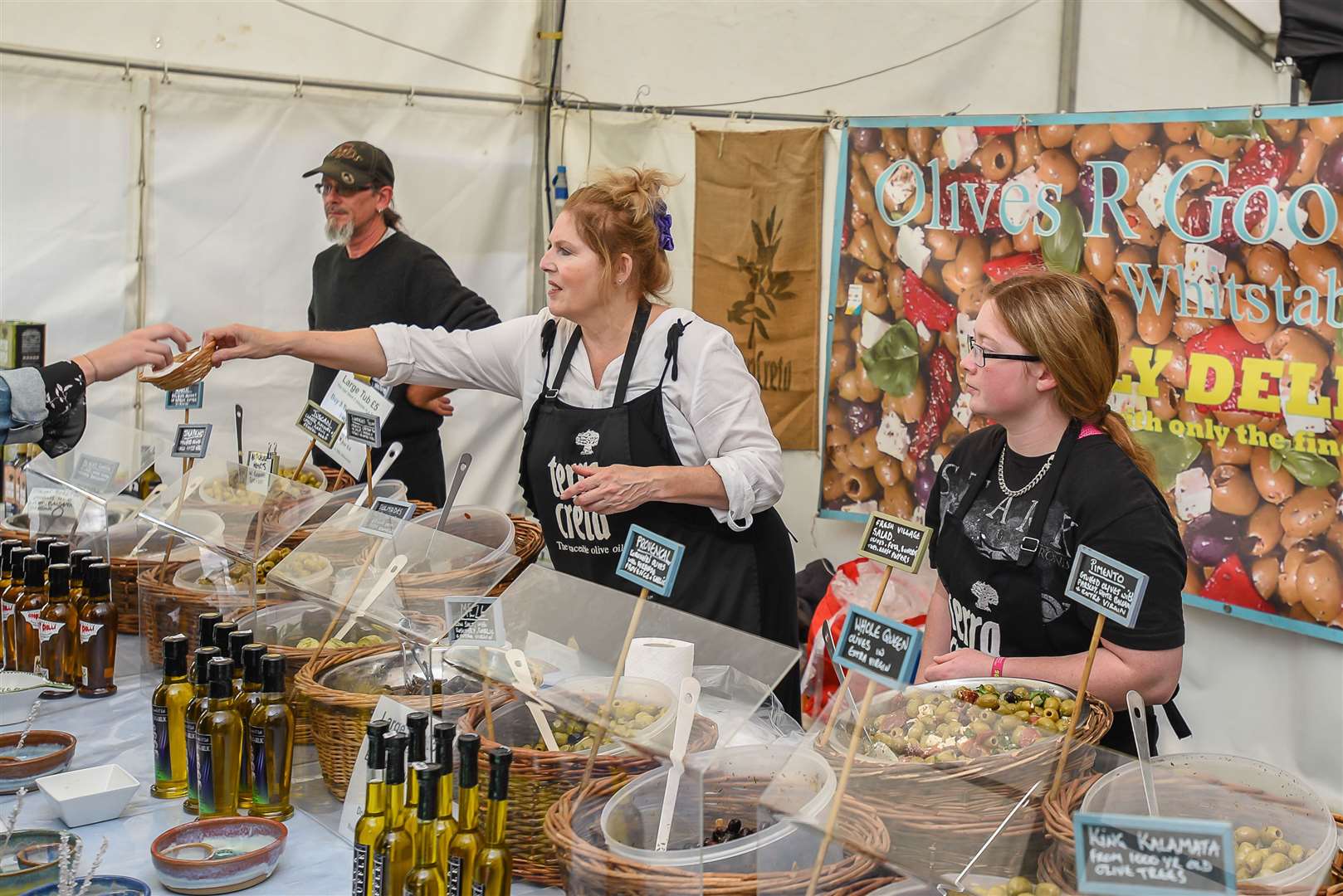 Olives R good. Broadstairs Food Festival. Victoria Gardens and seafront promenade, Broadstairs, CT10 1QS. 290918 Picture: Alan Langle....... (4483909)