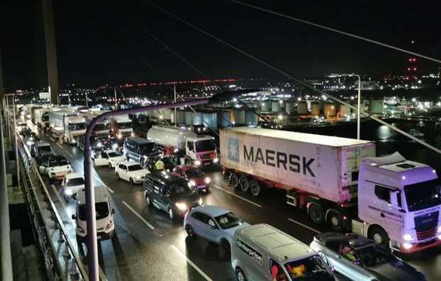 The bridge was closed for around 42 hours. Picture: Just Stop Oil