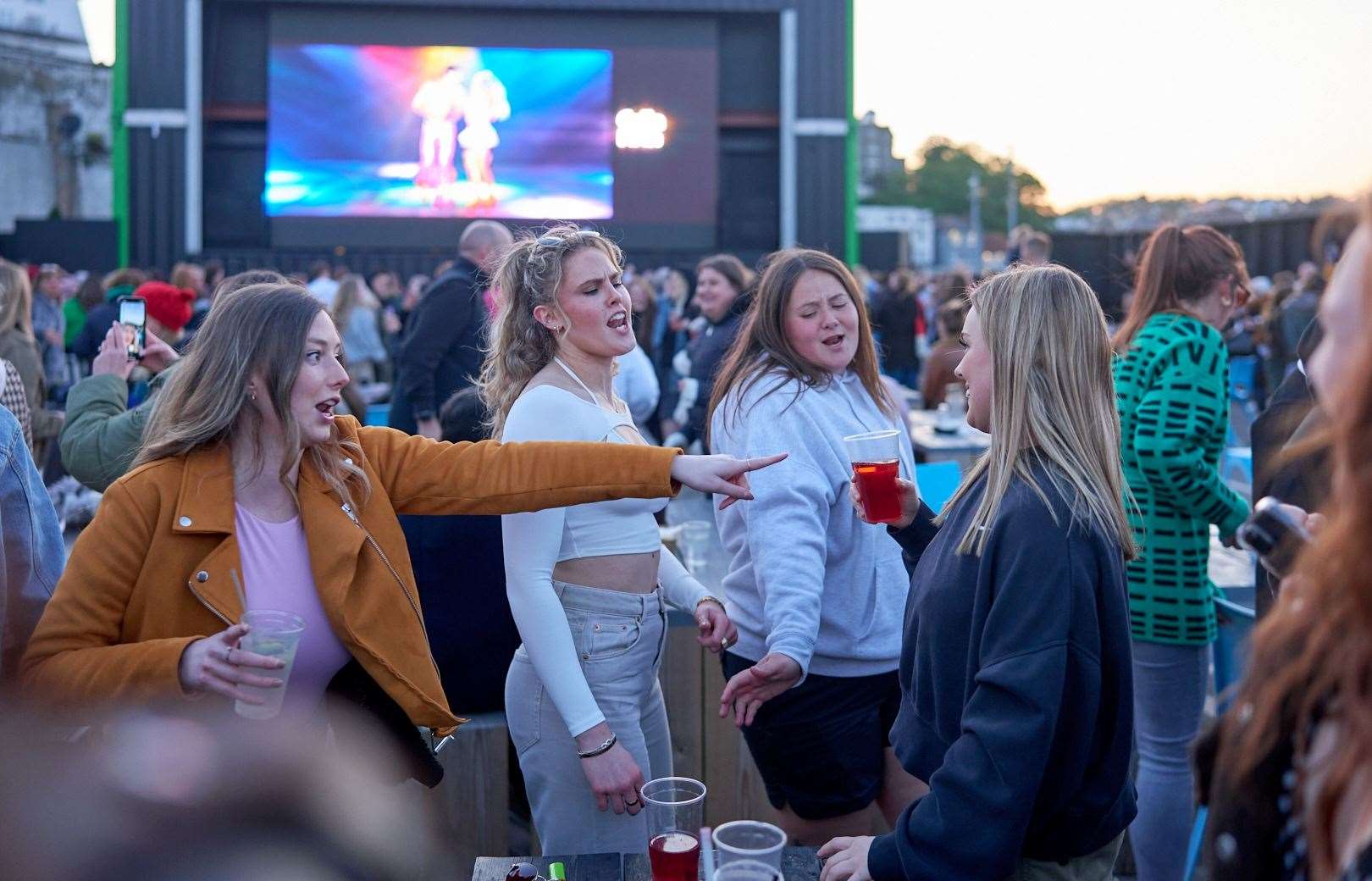 There will be free screenings every weekend at Folkestone’s Harbour Arm. Picture: Supplied by Sharp Relations