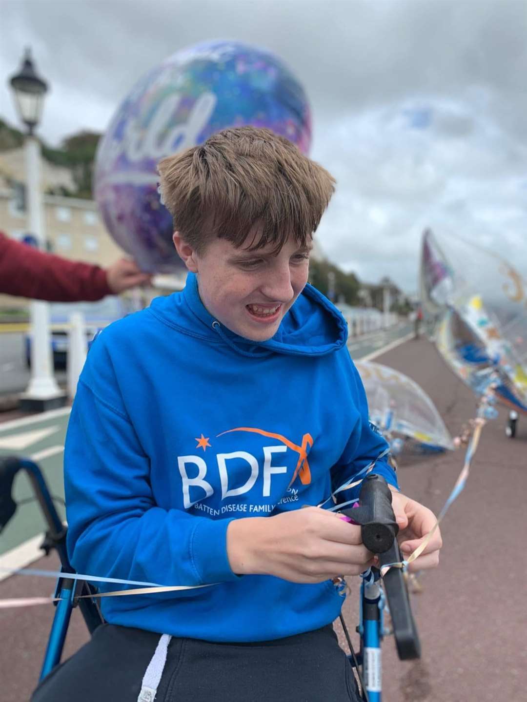 Ryan Buggins during his final walk along Dover seafront