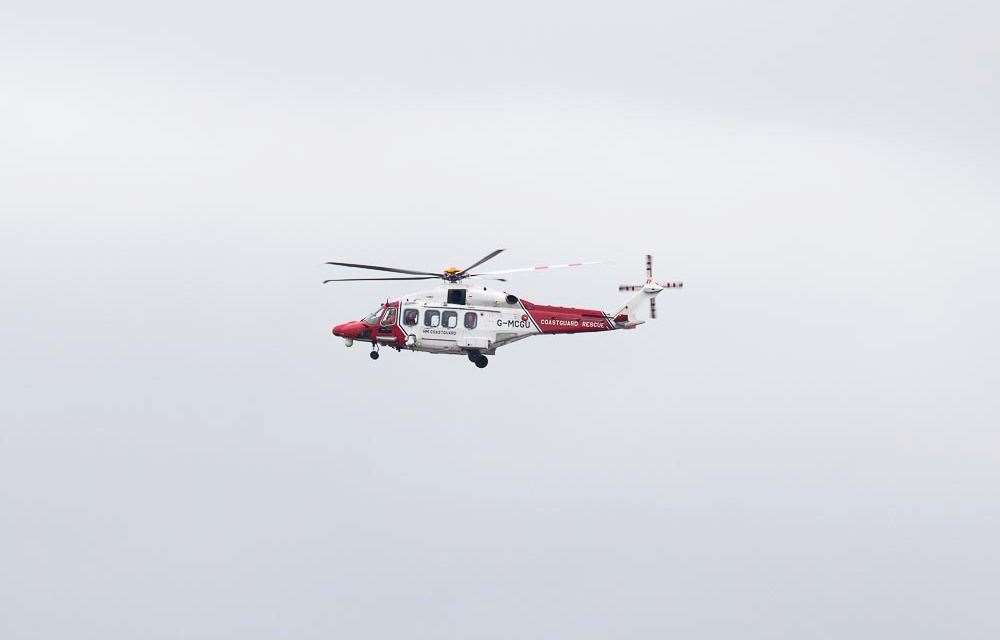 A Coastguard helicopter was sent to check on the teenagers. Stock image: Chris Woolgar