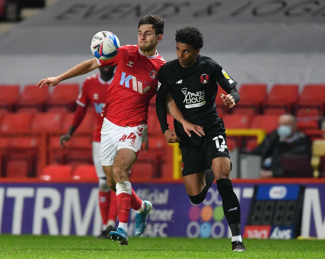 Hady Ghandour in action for Charlton in a Papa John's Trophy tie against Leyton Orient Picture: Keith Gillard