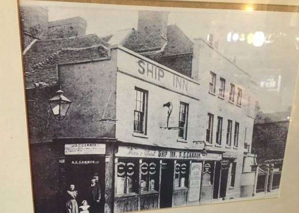 Photos on the bar wall clearly show the Ship Inn has a considerable history. But, adding the detail and colour of the pub’s fascinating past falls to Ben behind the bar