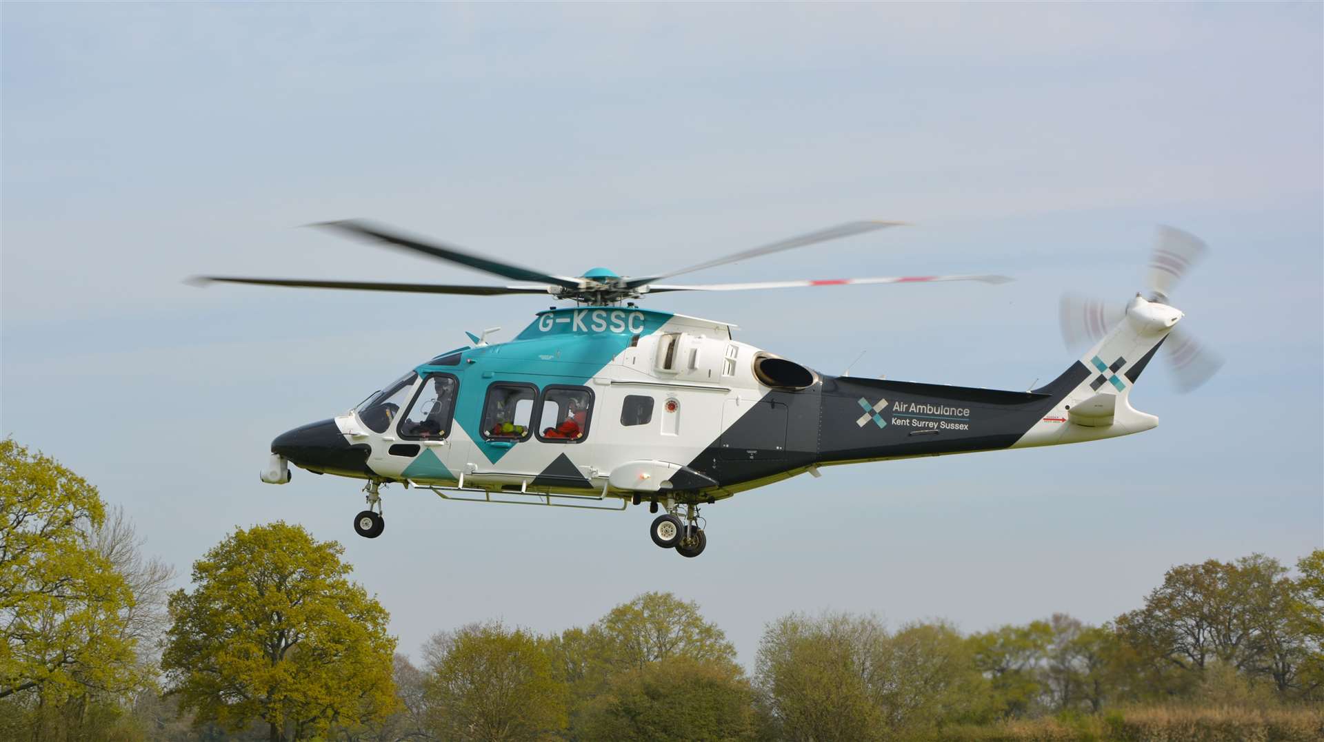 The air ambulance landed in Herne Bay. Stock picture: Jason Arthur