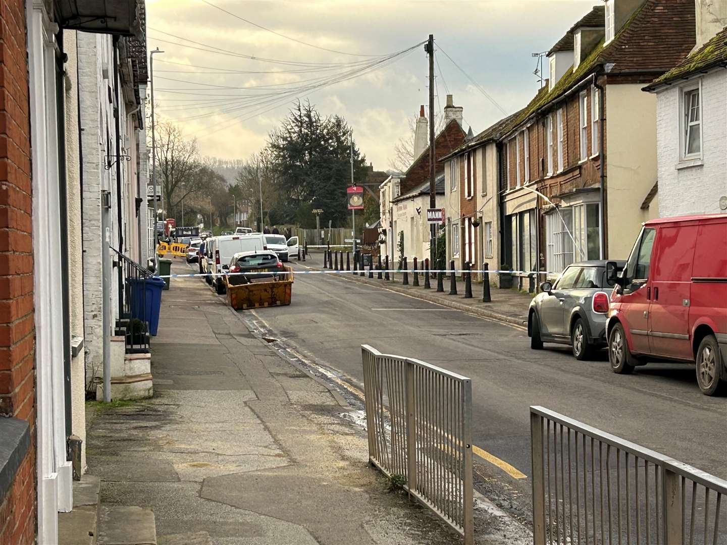 Residents have reportedly been told the village is likely to remain closed for the rest of the day