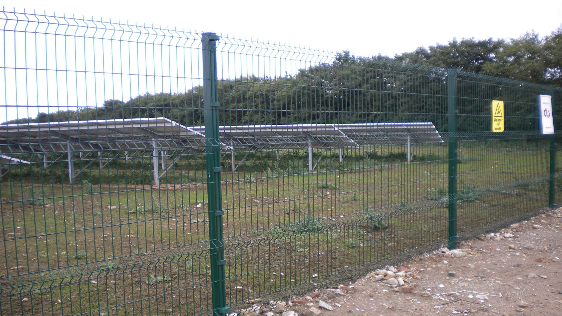 A view of the existing Vogt solar farm at Manston