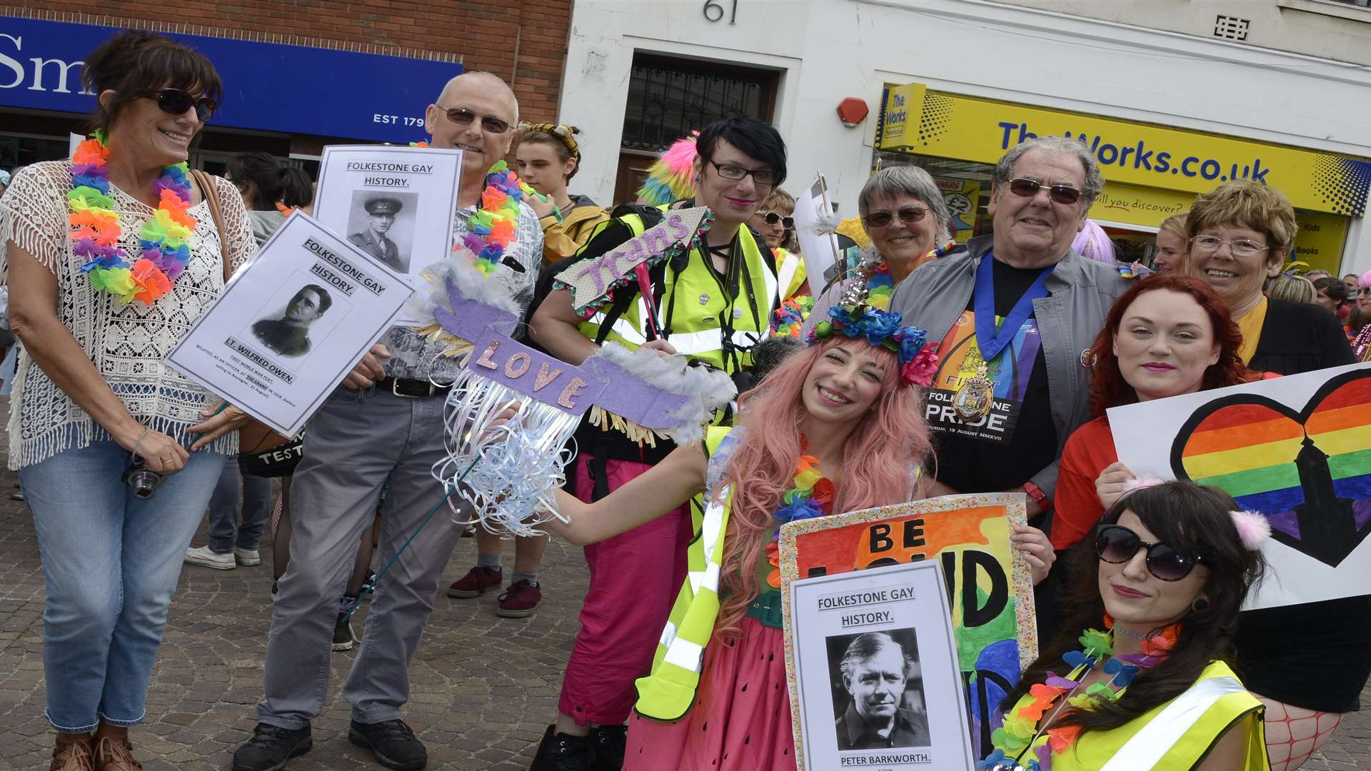 Cllr Roger West (back row second from right) called the couple bigots and said their views could not be accepted