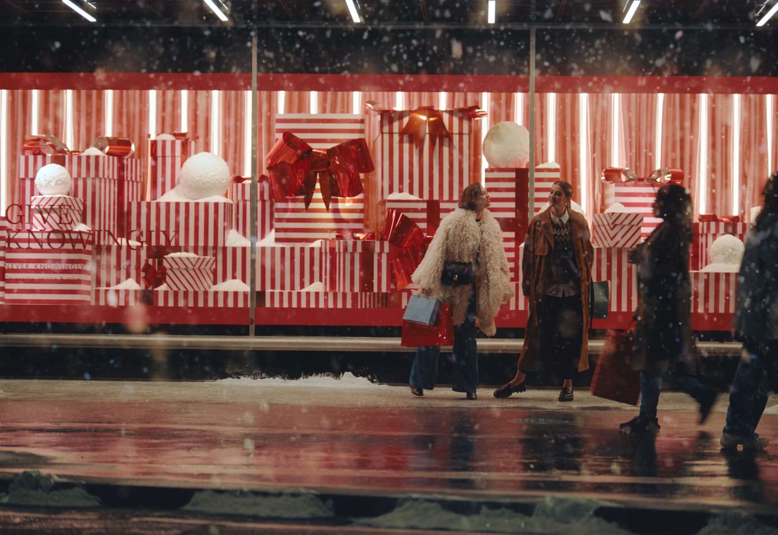 A still from this year’s John Lewis Christmas ad, showing the retailer’s Oxford Street store (John Lewis/PA)