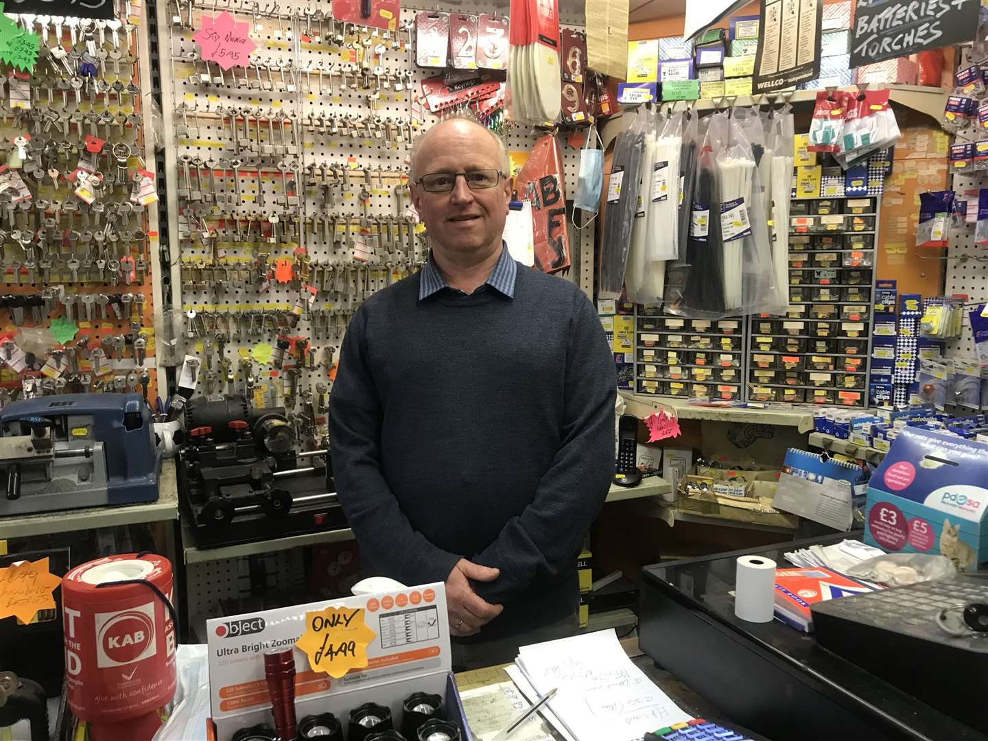 Son Andy now runs the store with dad Terry