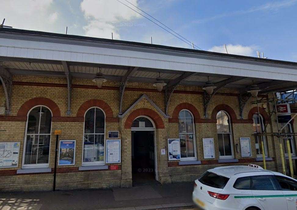 The incident took place at Faversham railway station last night