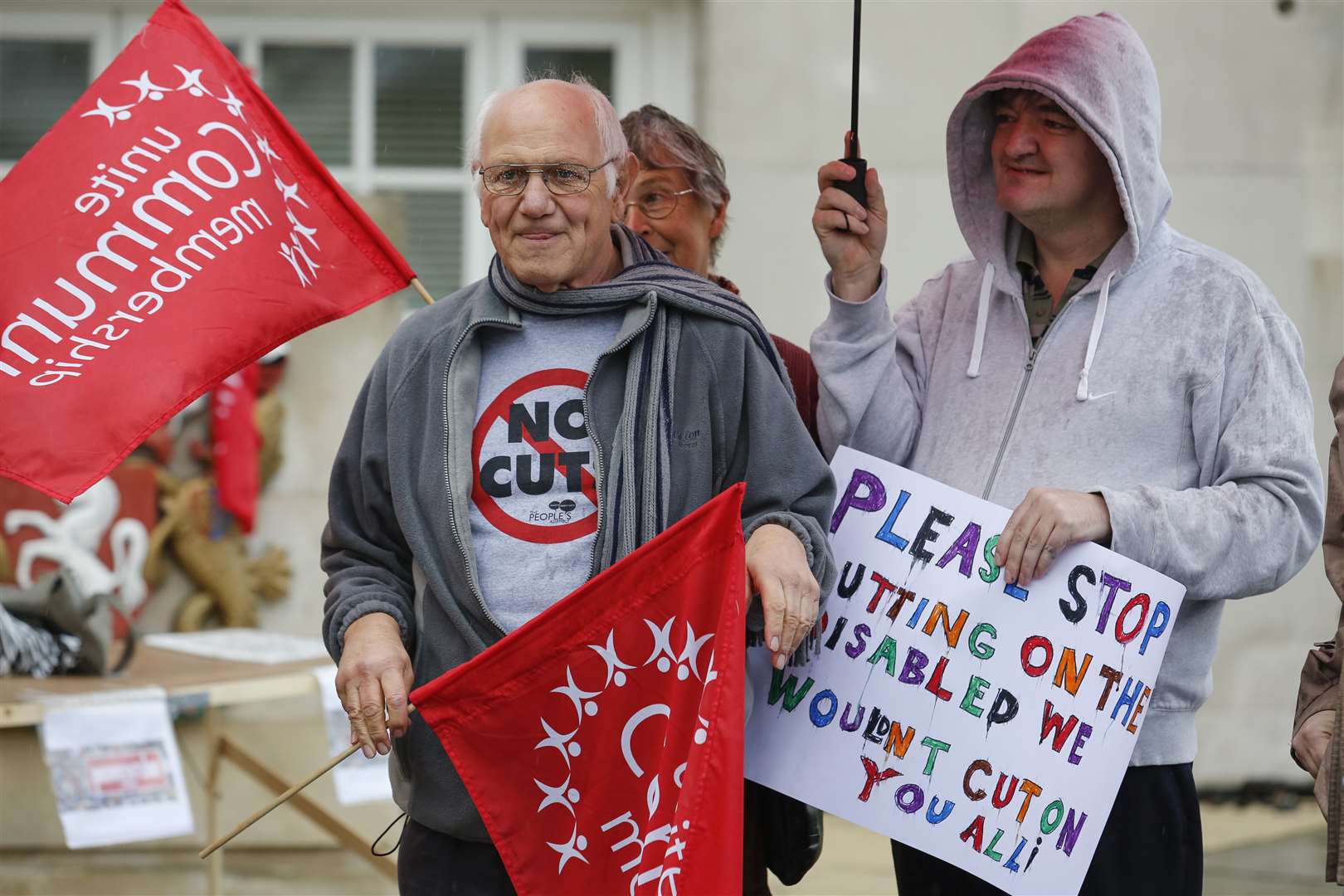 There was a protest against the closure