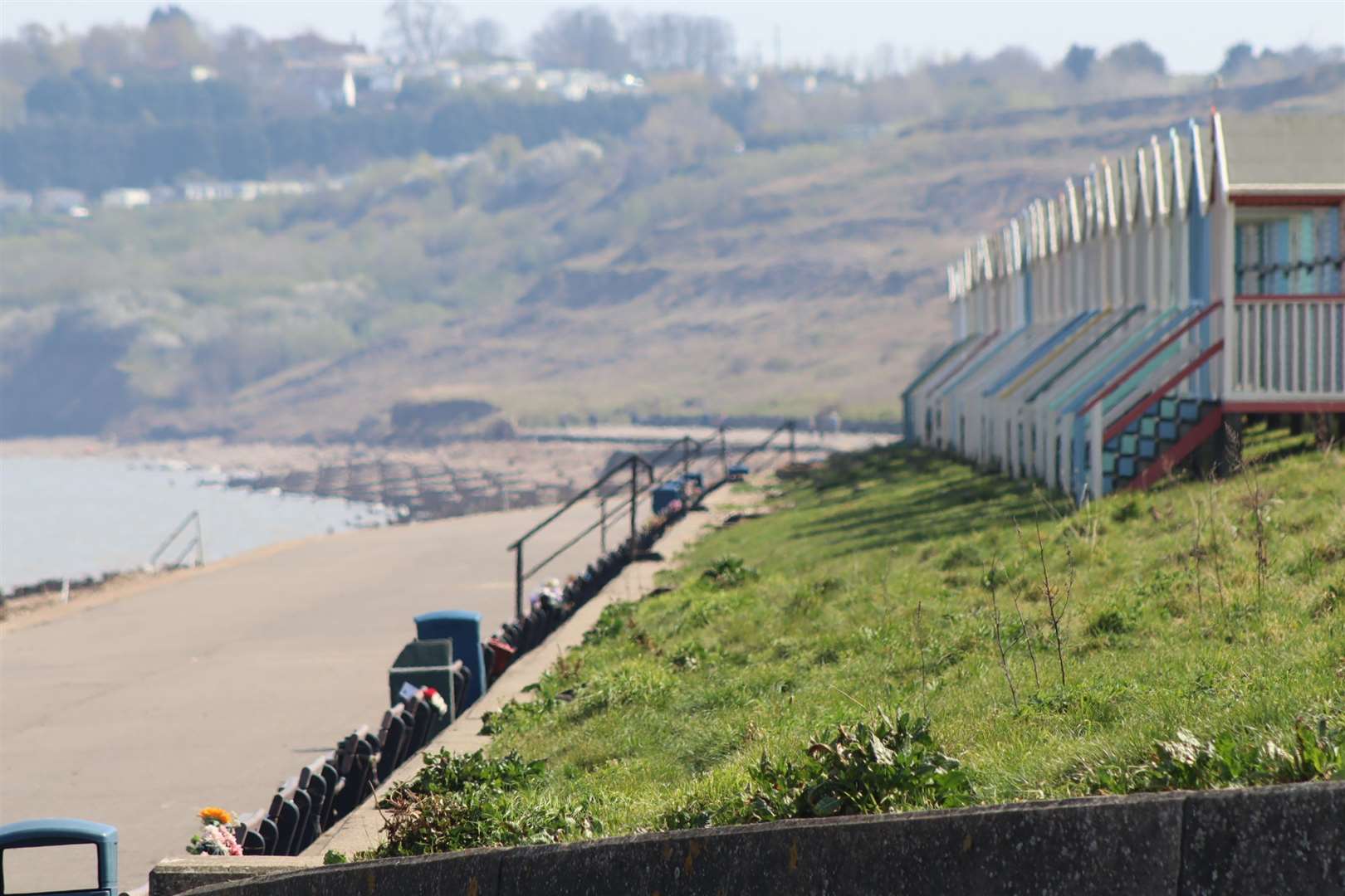 Deserted: The Leas at Minster on the Isle of Sheppey during Easter and the coronavirus lockdown