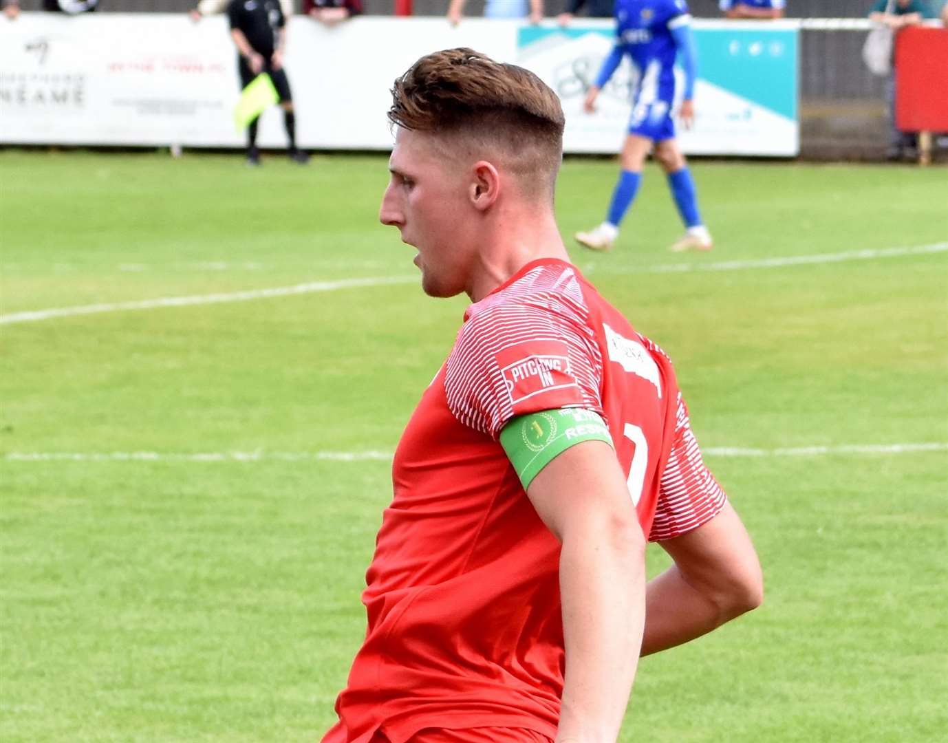 Hythe Town skipper Liam Smith. Picture: Randolph File