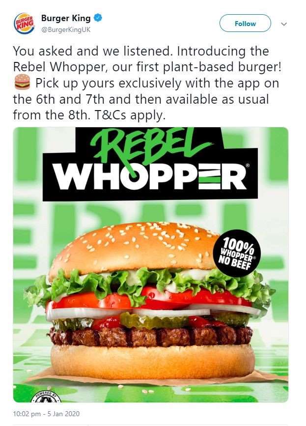 Rebel Whopper advert (Burger King/ASA/PA)