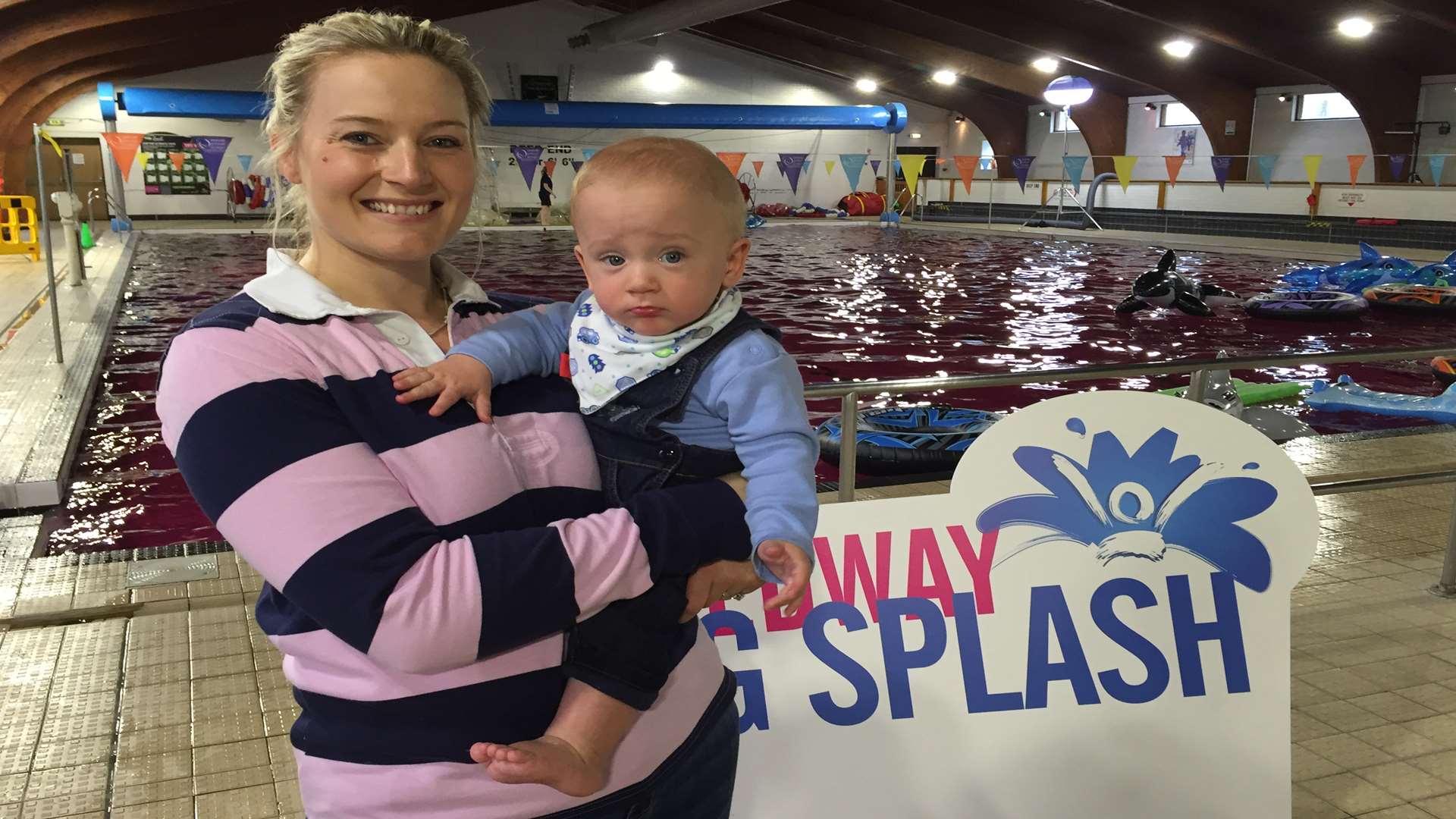 Kirsty and Zachary Gill (10 months) who spent some time at the Oliver Fisher special care baby unit