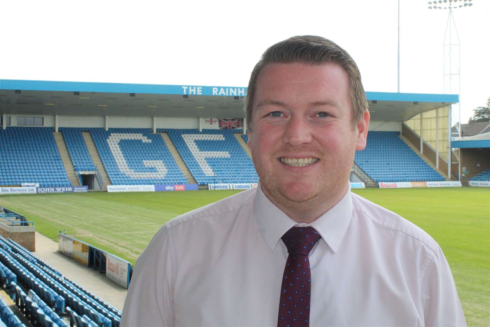 Gillingham's director of operations Joe Comper