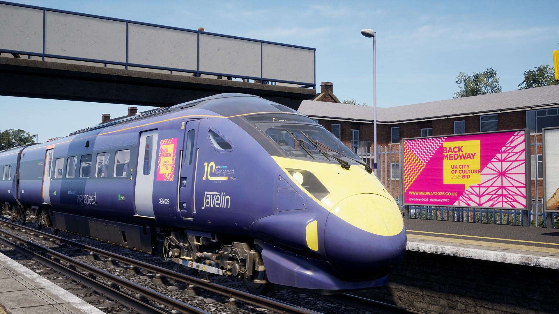 The bid branding will be included in Train Sim 2: Southeastern High Speed. Picture: Medway 2025 / Dovetail Games