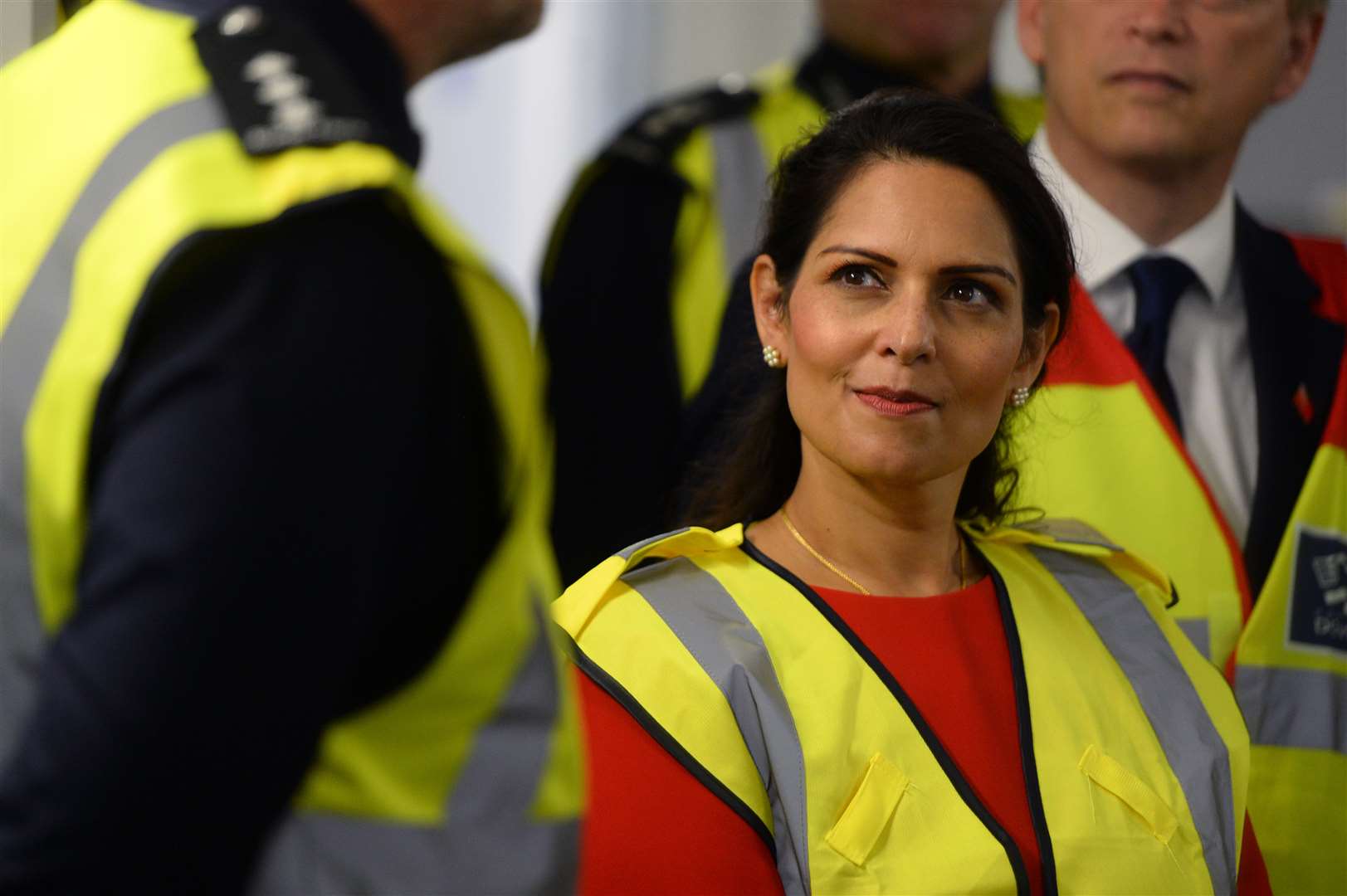 Home Secretary Priti Patel, pictured during a visit to Dover last year, has vowed to stop the people smugglers behind migrant crossings to Britain (PA)