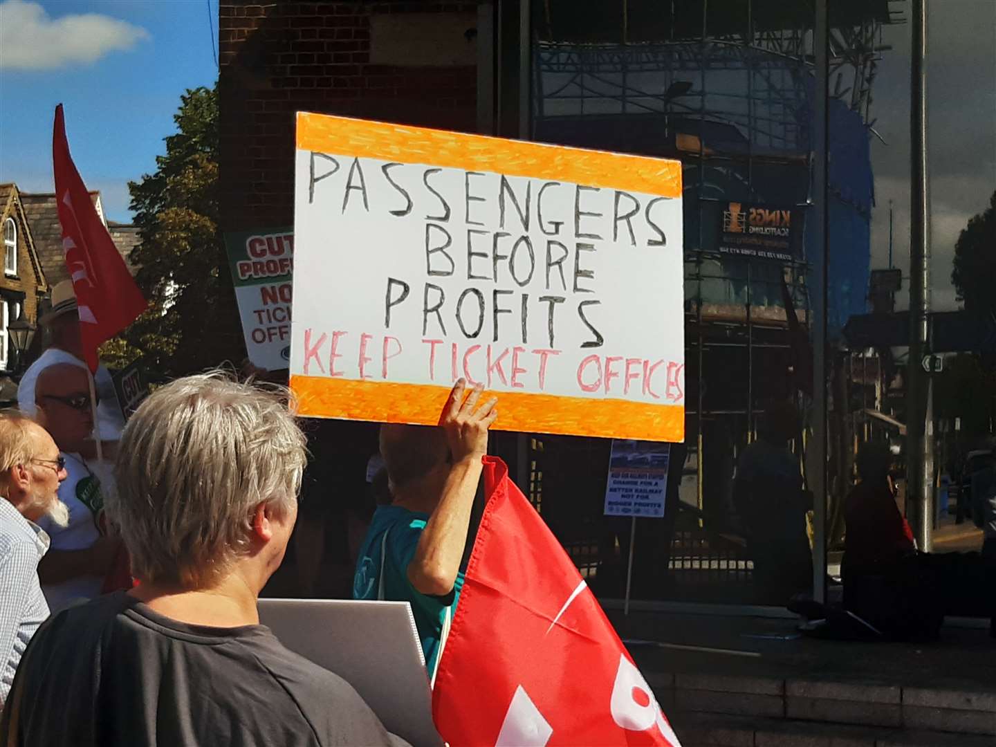 The march was part of a national day of action