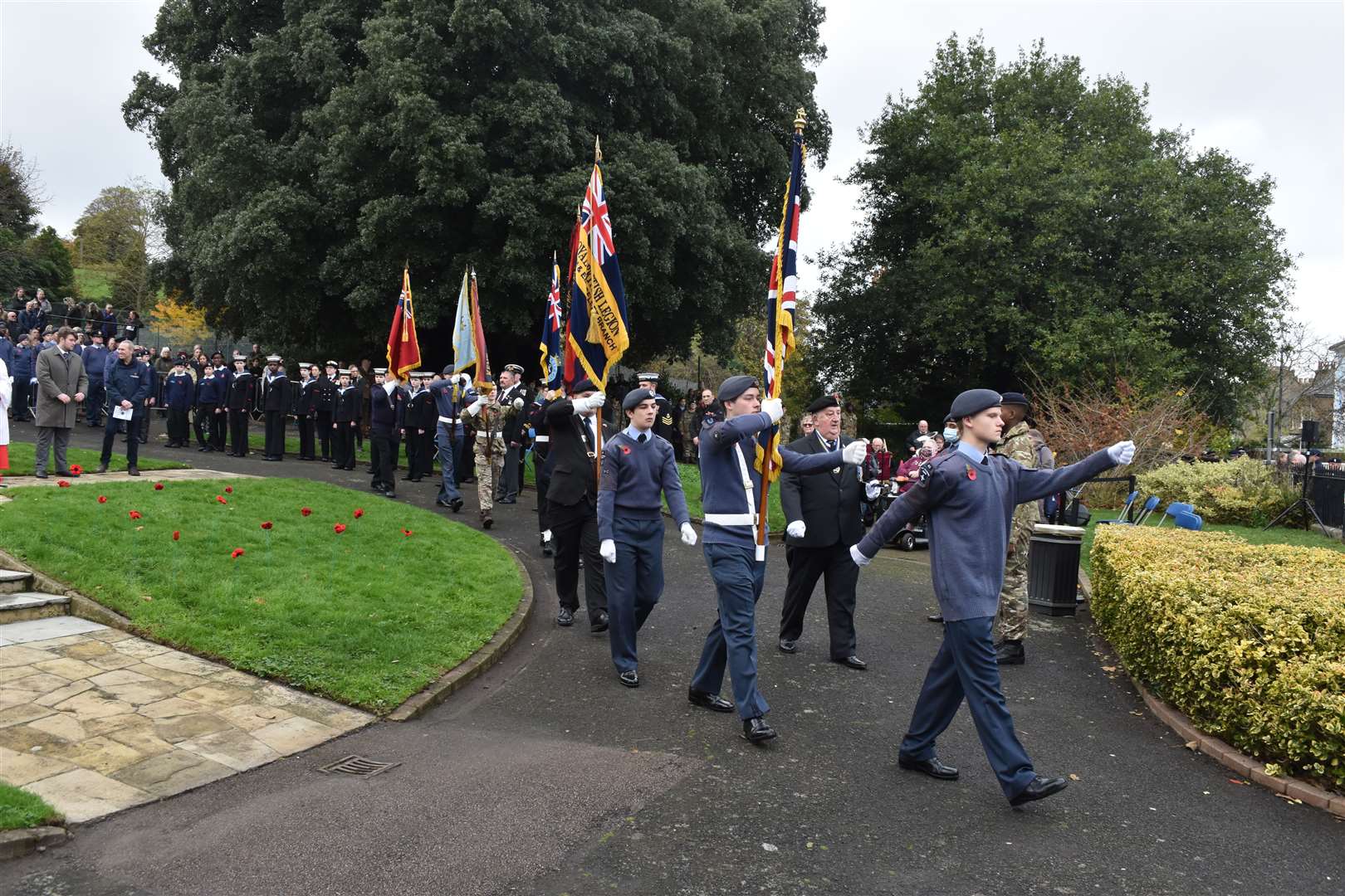 Windmill Hill Memorial Gardens, Gravesend Remembrance Service. Picture: Jason Arthur