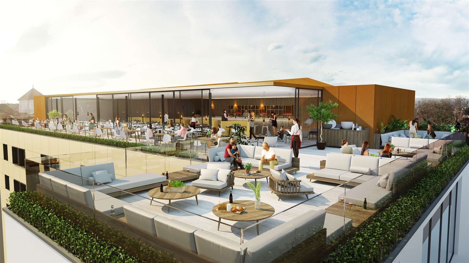 How the rooftop restaurant is set to look when open