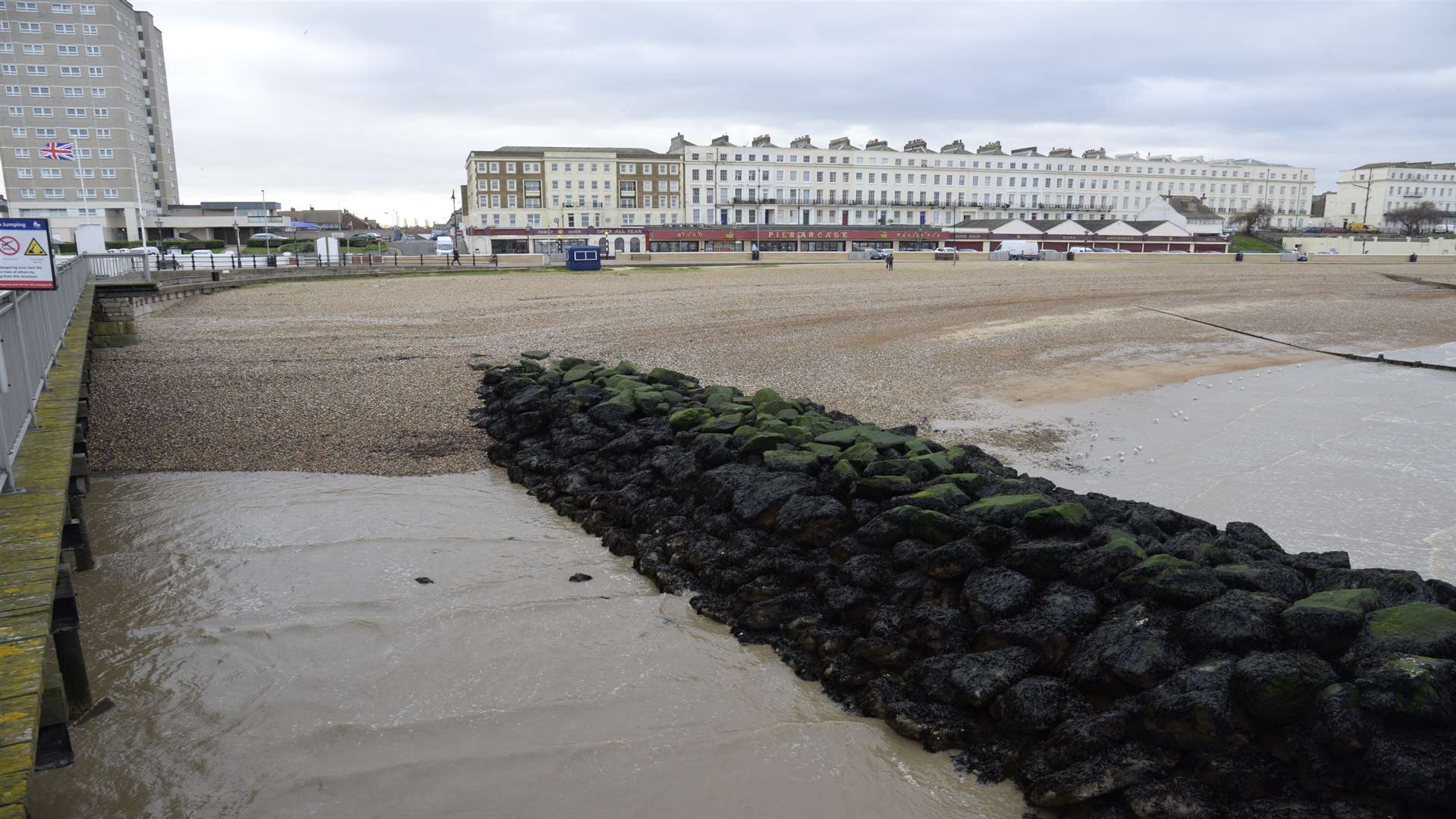 Land to the left of the pier would be developed