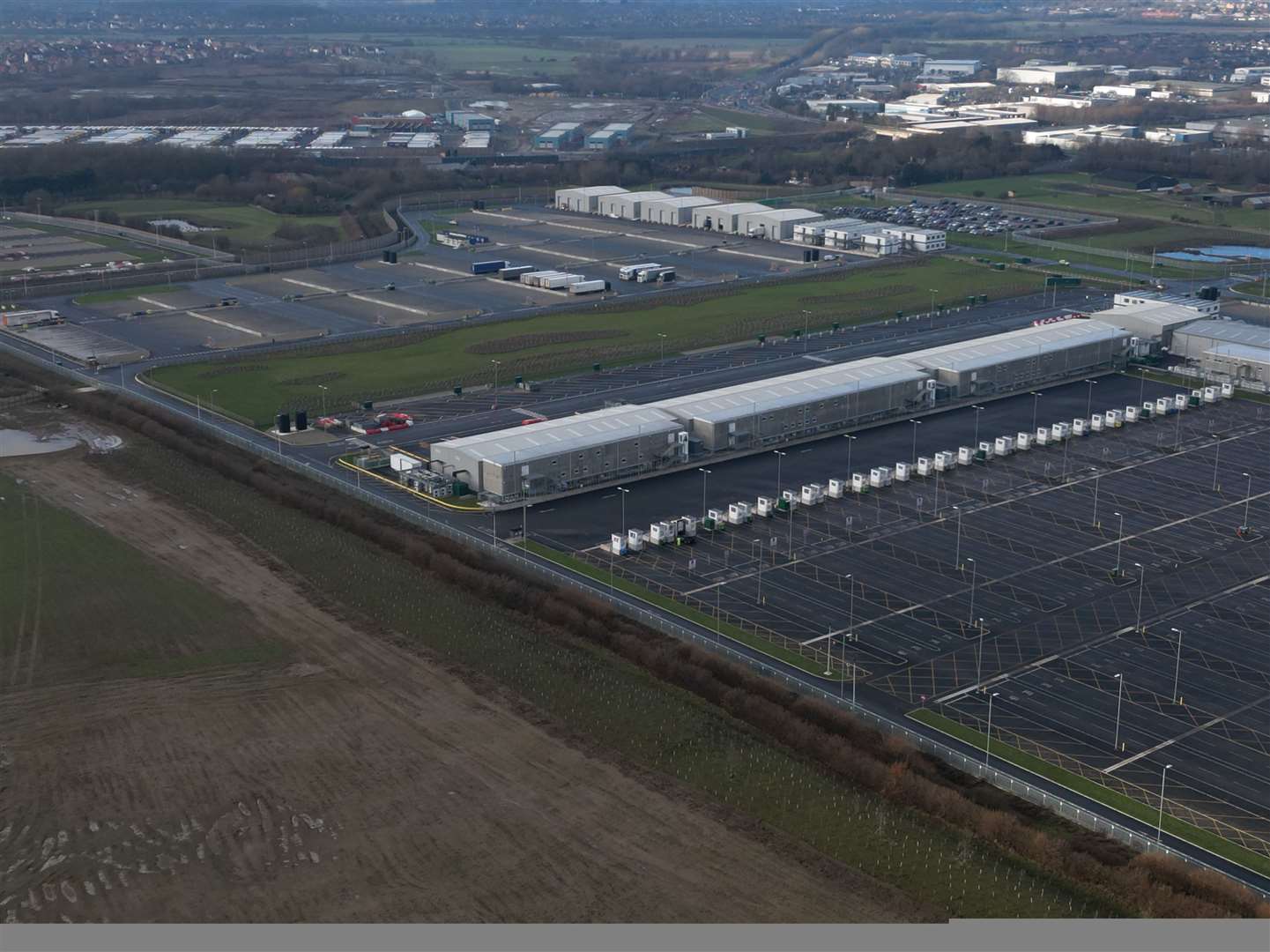 The Sevington inland border facility opened in June 2022 but there are now "no current operations" at the site. Picture: Barry Goodwin