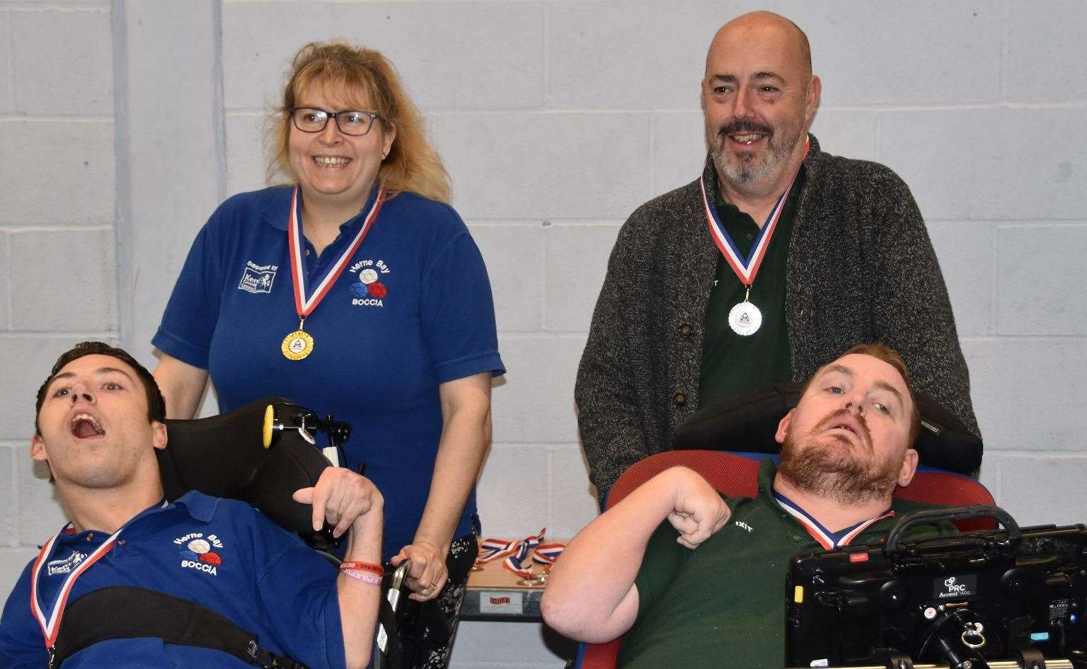 BC3 winner Ryan Savage, Herne Bay Boccia Club, alongside second-placed Anthony Dale of Charles Angels Boccia Club, Maidstone