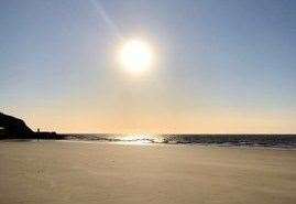 An empty Folkestone beach during Covid-19 lockdown. Picture: Kent Police Folkestone and Hythe Twitter account