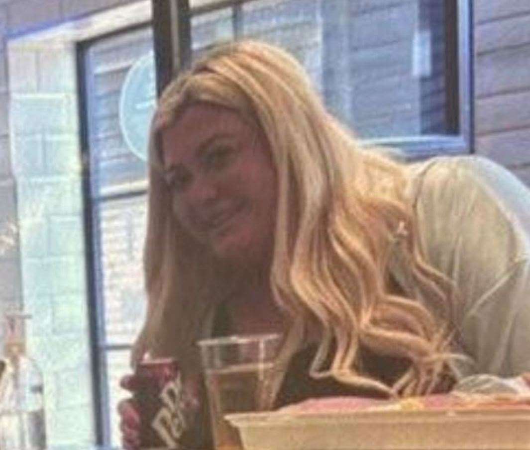 Gemma Collins was seen in Folkestone last night. Picture: Andy Burnett