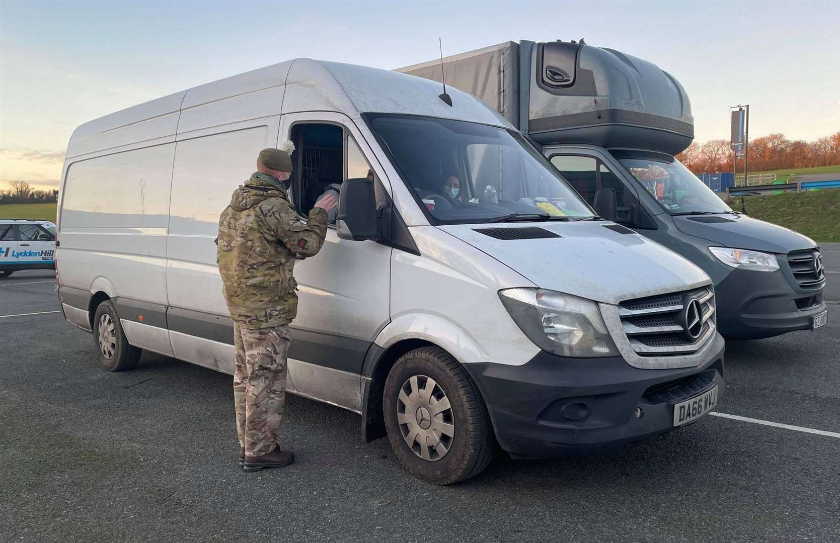 The Army will use the Lydden site again tomorrow