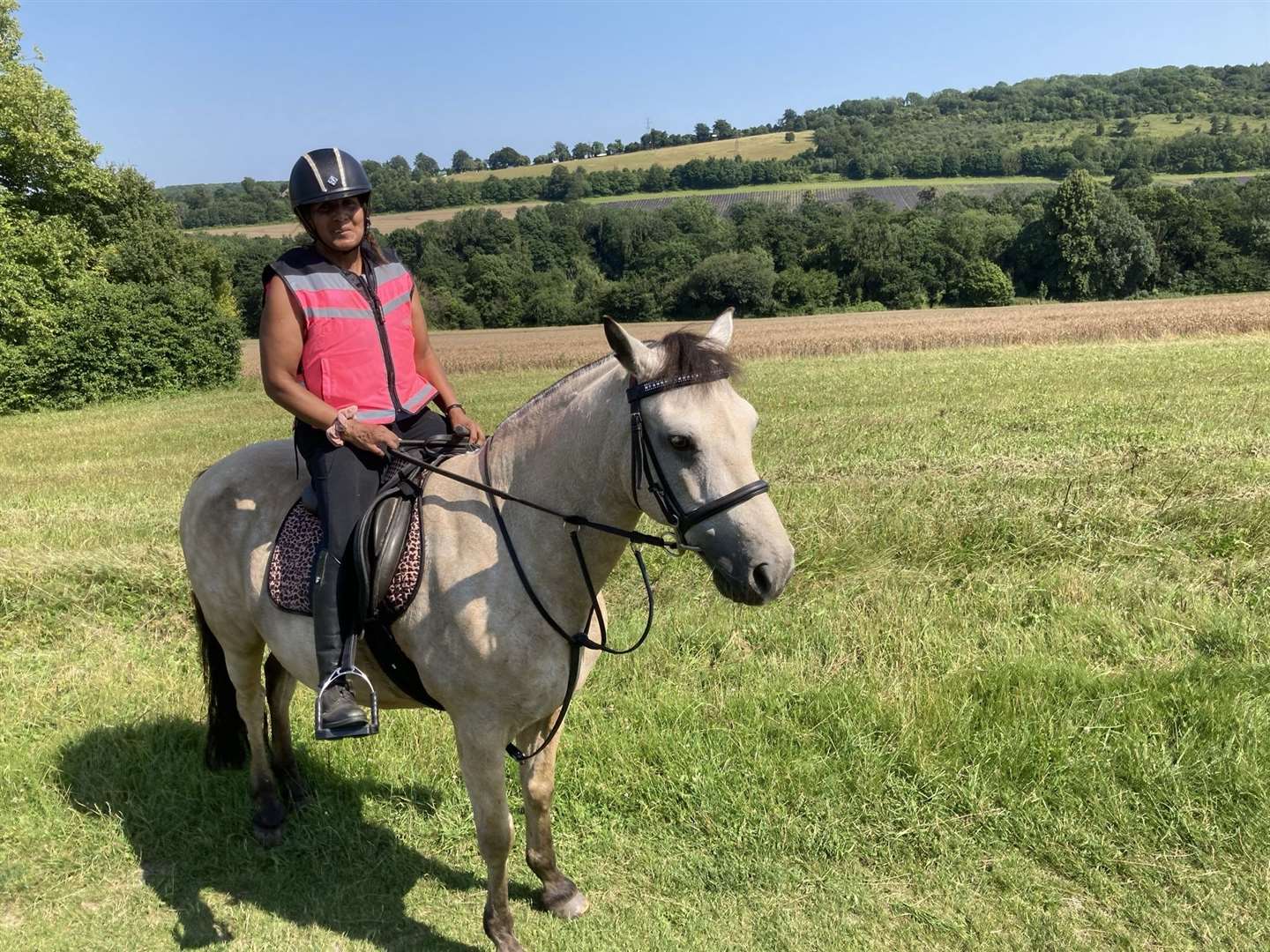 Joan Tinson and her horse Bally were attacked. Picture: Joan Tinson