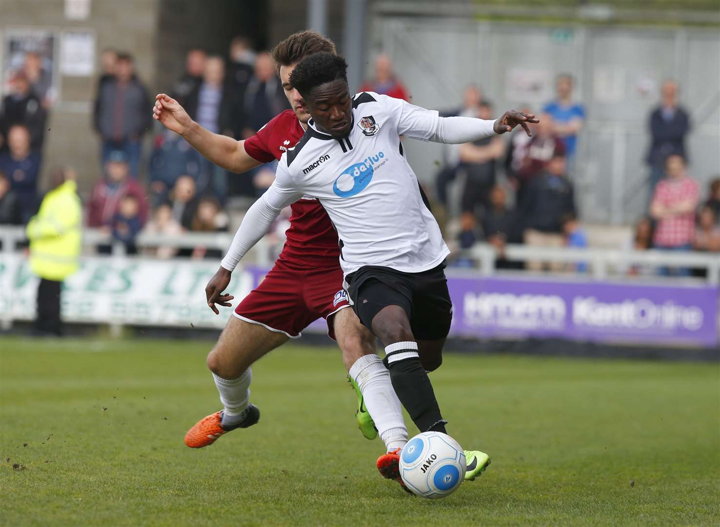 Luke Wanadio's last game for Dartford was the play-off semi-final in 2017 Picture: Andy Jones