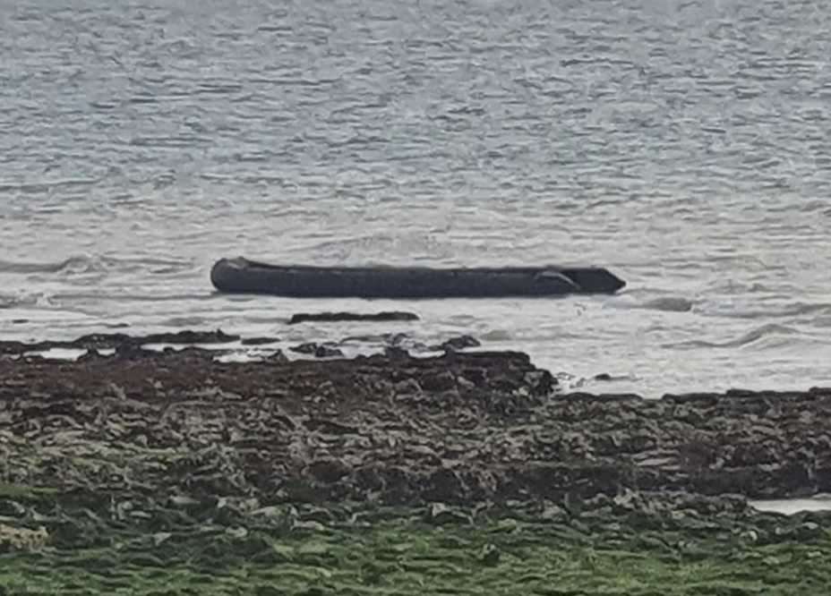 A boat was abandoned at Louisa Bay, Broadstairs. Picture: Claire Morgan