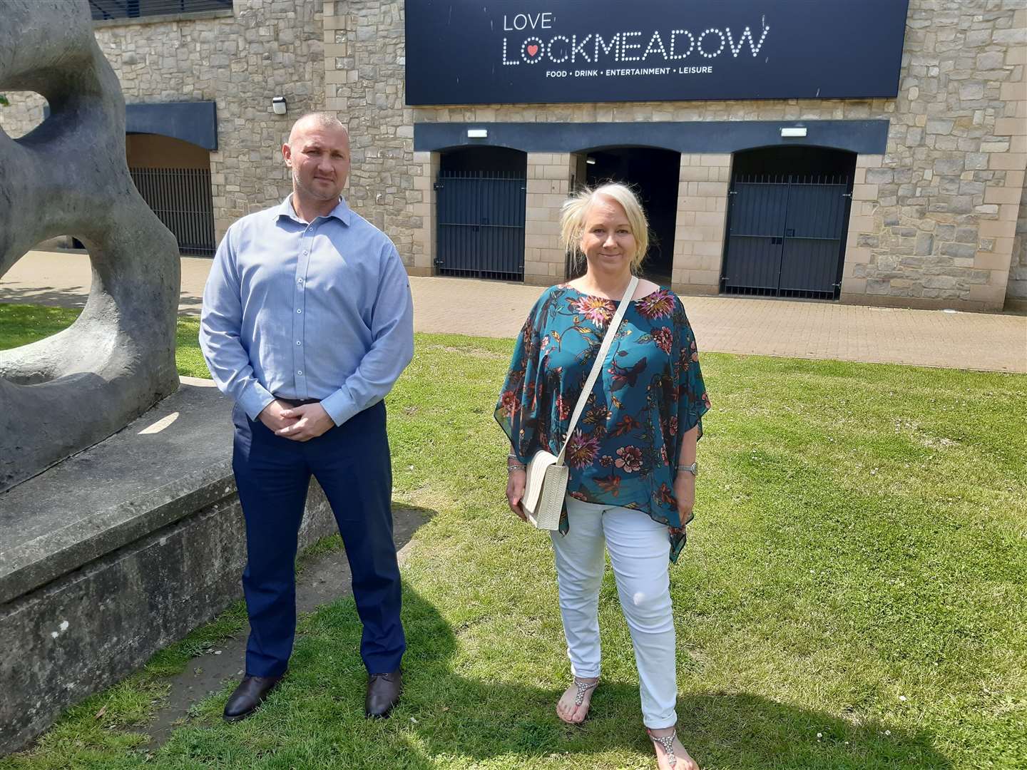 Lockmeadow site manager Arek Pyc and MBC's Alexa Kersting-Woods