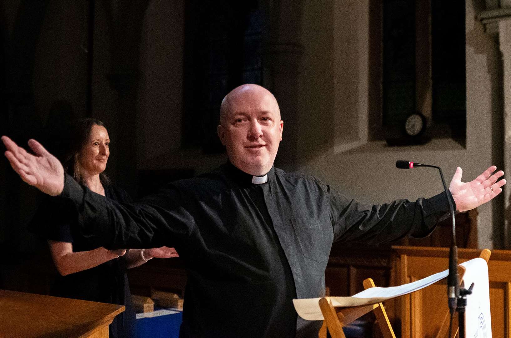 Rev. Nathan Ward co-hosted the event at St Margaret's church, Rainham